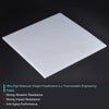 Side View of 0.08" (2mm) Thick White UHMW Plastic Sheet