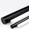 Black and white UHMWPE rods in various diameters and lengths
