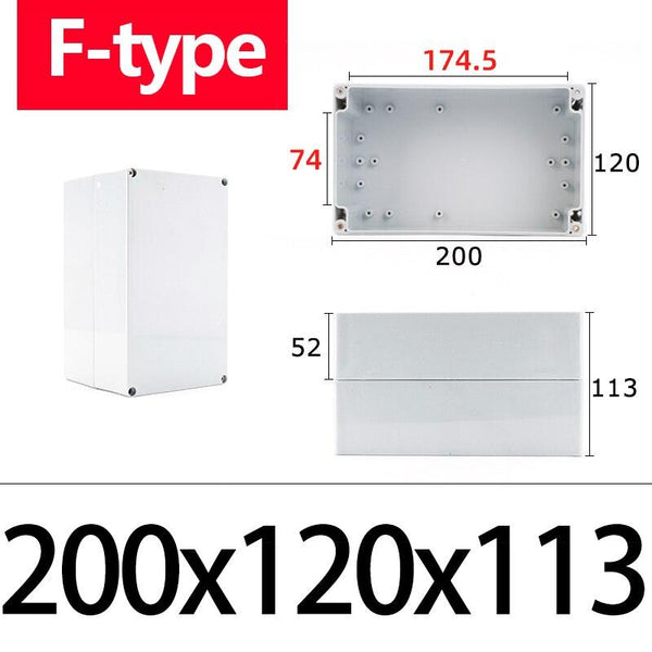 Multi-size stack of ABS waterproof junction boxes for outdoor wiring