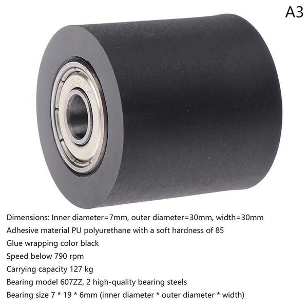 Dimensional drawing showing 30mm diameter and bore sizes