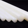 White nylon rods in multiple diameters for machining and DIY projects