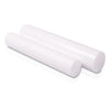 White PTFE rod full view – non-toxic Teflon plastic bar for machining and sealing