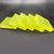 Yellow polyurethane die cutting pad 100x100x10mm front view