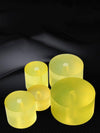 Yellow translucent PU punching pad for leather crafting