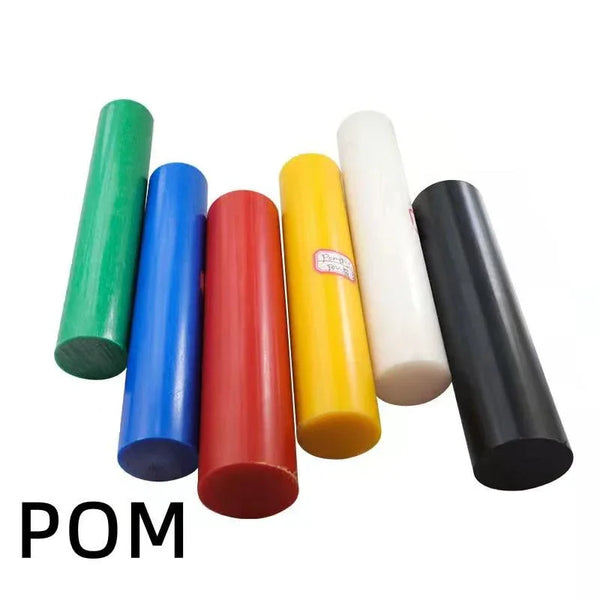 Colored POM Nylon Rods in Red, Blue, Yellow, Green, Black for Custom Fabrication