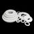 PTFE washer set - 10 pieces white Teflon gasket