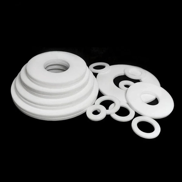 PTFE washer set - 10 pieces white Teflon gasket