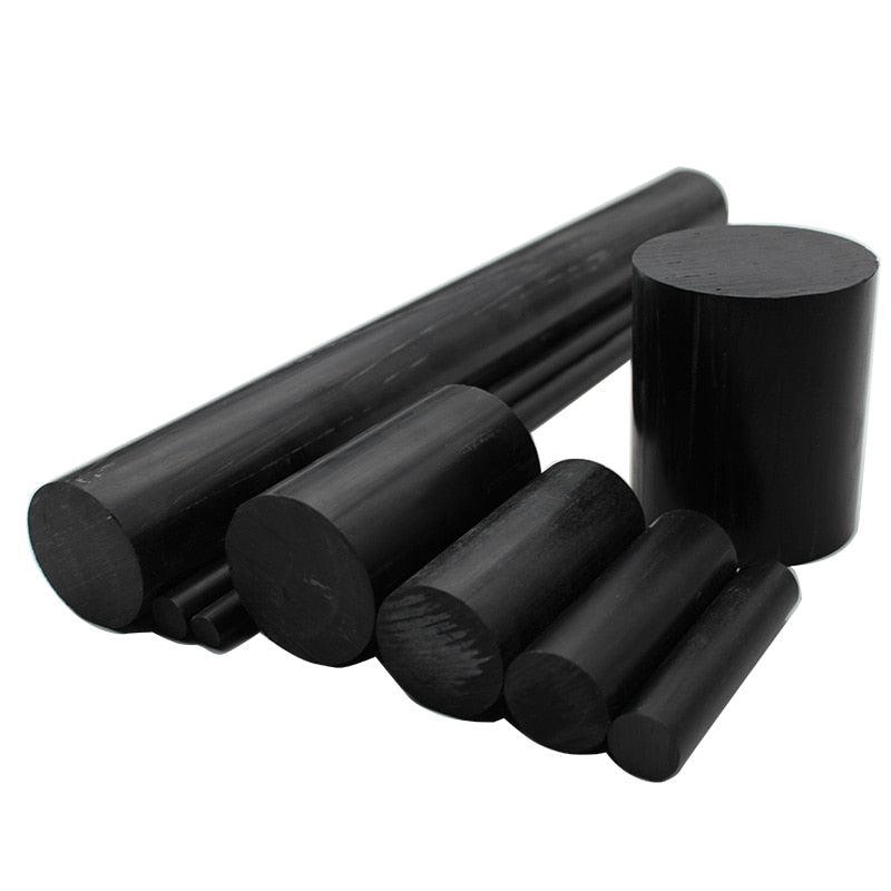 Black ABS Rod - 500mm Machinable Plastic Bar
