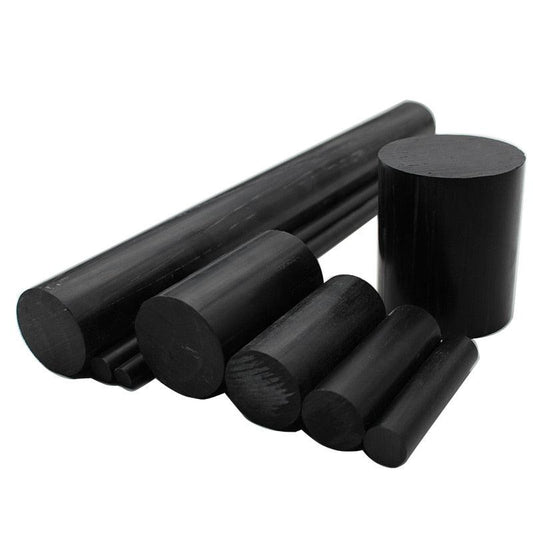 Black ABS Rod - 500mm Machinable Plastic Bar