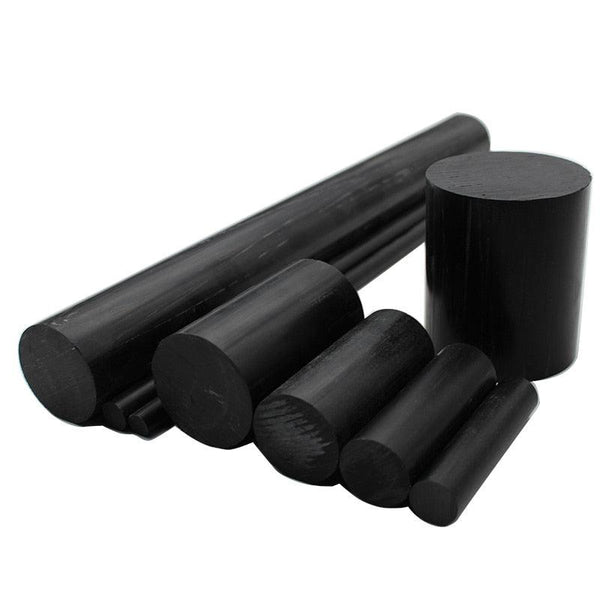 Black ABS Rod - 500mm Machinable Plastic Bar