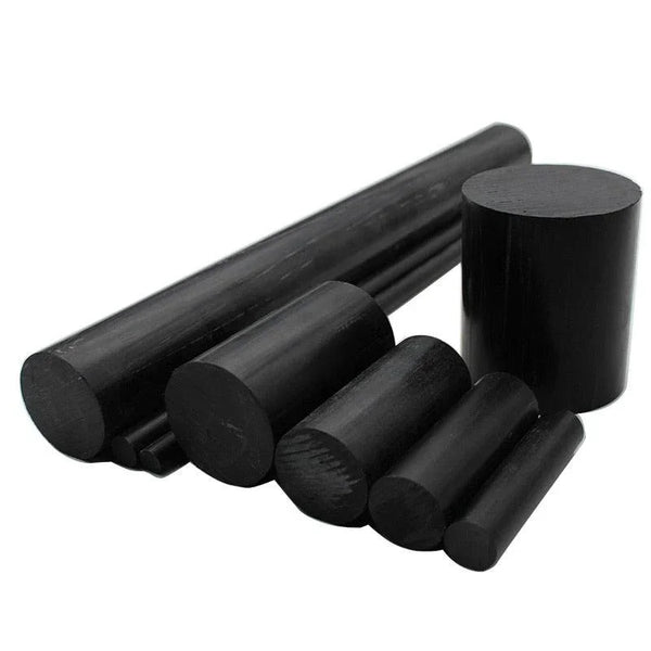 Black ABS Rod - 500mm Machinable Plastic Bar