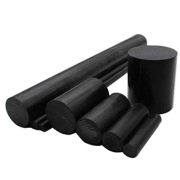 Black ABS Rod - 500mm Machinable Plastic Bar