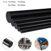 Black PA6 nylon rod 10mm diameter x 250mm length - wear-resistant plastic round bar