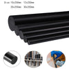 Black PA6 nylon rod 10mm diameter x 250mm length - wear-resistant plastic round bar