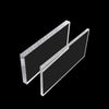 Clear polycarbonate sheet cut to custom size for industrial use