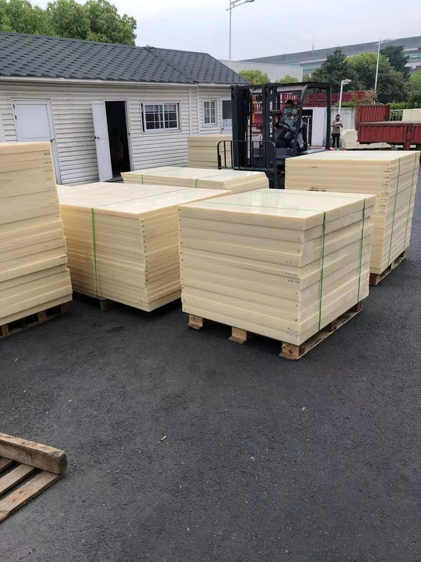 CNC cut ABS plastic board used in furniture or mechanical enclosures