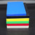 Red, blue, green, and yellow HDPE sheets in various thicknesses