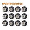 Comparison between stock plastic wheels and upgraded POM V-slot pulley wheels