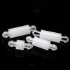 White nylon 2.5mm PCB standoff spacers in 50pcs pack for circuit board mounting