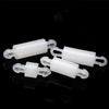White nylon 2.5mm PCB standoff spacers in 50pcs pack for circuit board mounting