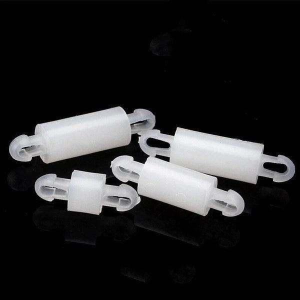 White nylon 2.5mm PCB standoff spacers in 50pcs pack for circuit board mounting