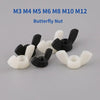 Non-metal nylon wing nuts used for electronics and electrical panel fastening