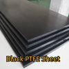 CNC machining black PTFE board into gasket or sealing components