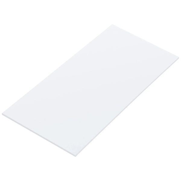 UHMW polyethylene plastic sheet 4x8x0.12 inch white front view for industrial and food use