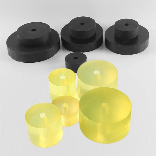 Size comparison of PU pads – OD 50mm to 140mm