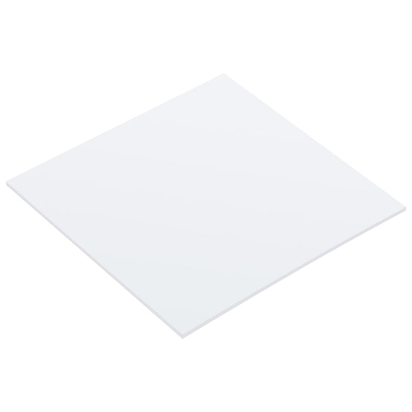 White UHMW Polyethylene Sheet 12"x12"x0.08" for Cutting Board and Machinery