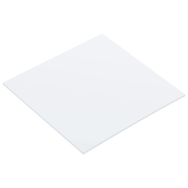 White UHMW Polyethylene Sheet 12"x12"x0.08" for Cutting Board and Machinery