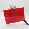 Cast red acrylic sheets