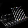 12-slot clear acrylic marker organizer for artists and teachers