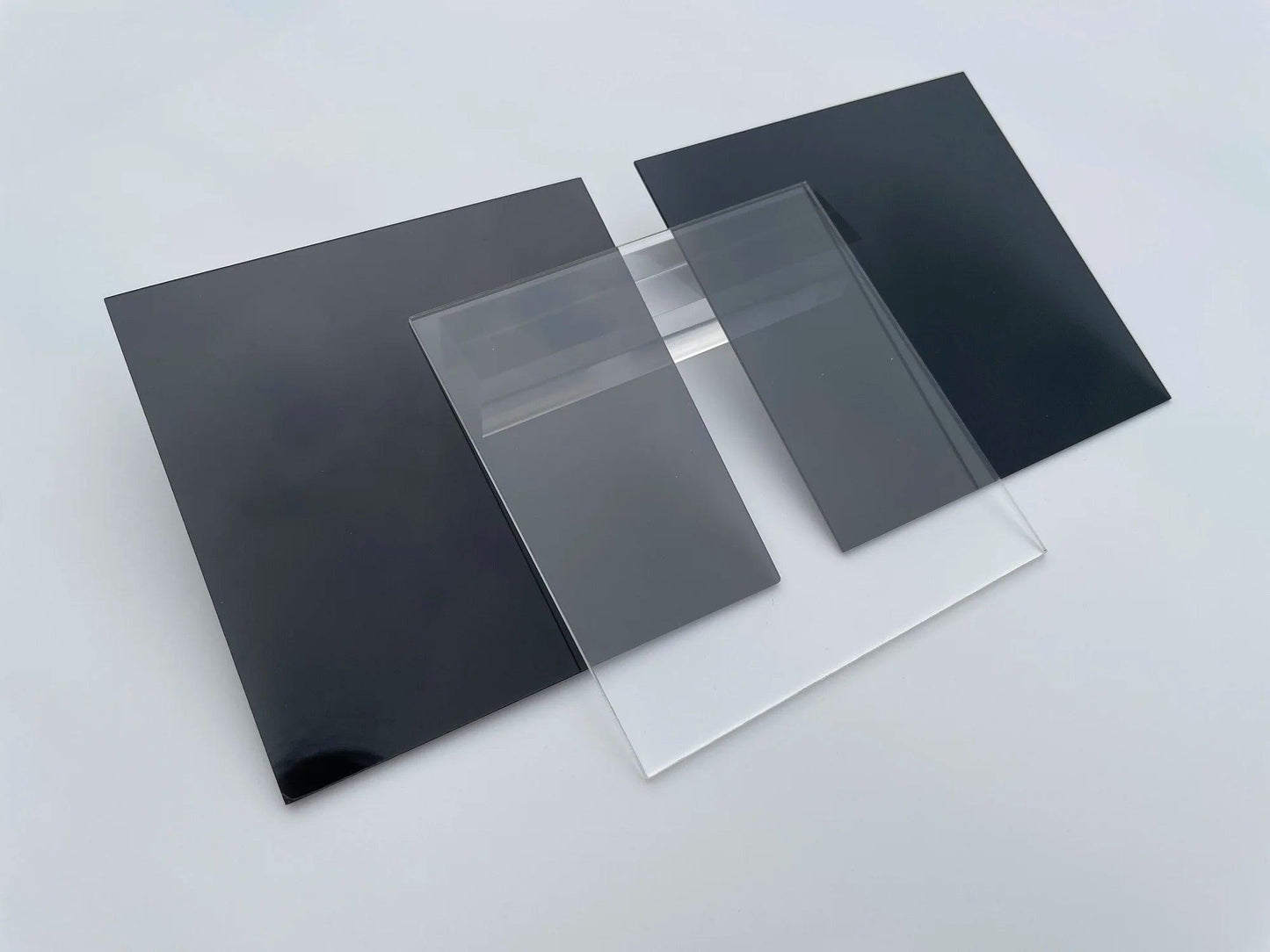 2mm Square Translucent Black Acrylic Discs for DIY Crafts and Advertising