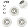 Technical dimensions of 36T nylon planetary gear 38x38x12mm with measurements