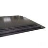 125x75mm 3K carbon fiber sheet front view in matte and glossy finish