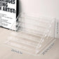 Comparison of 5-tier and 7-tier clear makeup racks