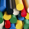 50cm POM Rod in Red for Engineering Projects