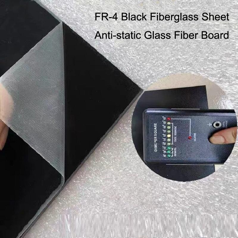 Black G10 plate used in electrical enclosures and PCB insulation