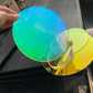 CNC machining of dichroic plexiglass sheet demonstrating custom processing capabilities