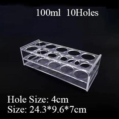 Clear 24-hole storage plate for organizing beads