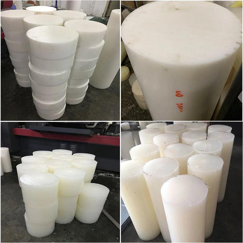 White acetal rod, round bar, engineering plastic