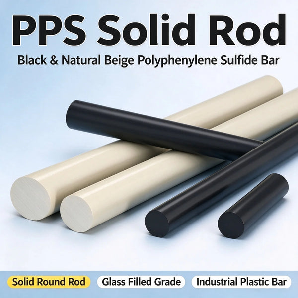 PPS GF40 rod 40% glass fiber reinforced polyphenylene sulfide - view 4