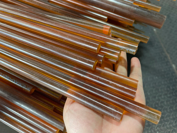 Amber PEI polyetherimide rod - view 4