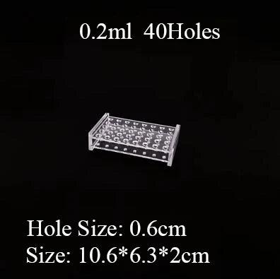 Clear 24-hole storage plate for organizing beads