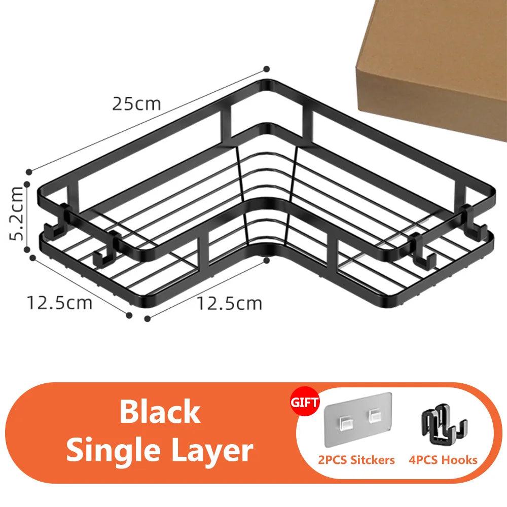  Acrylic corner bathroom shelf without drilling with toilet supplies