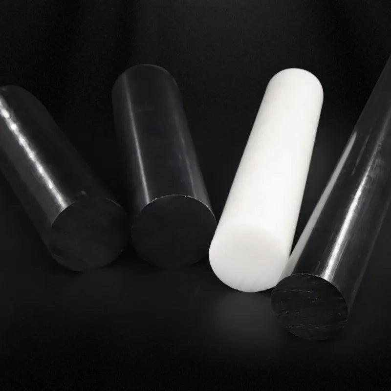 Black acetal rod, cut to size, engineering plastic