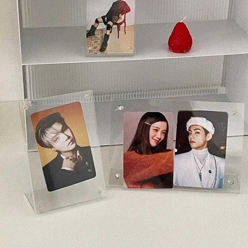 A photo of the photo frame being used as a wall photo frame