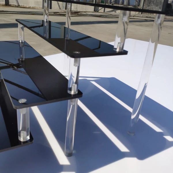 Clear Acrylic Multi-Tier Perfume Organizer - 3mm Thick Display Stand for Vanity Countertop - Custom Sizes Available