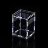 Close-up view of the magnetic lid on the acrylic tarantula enclosure